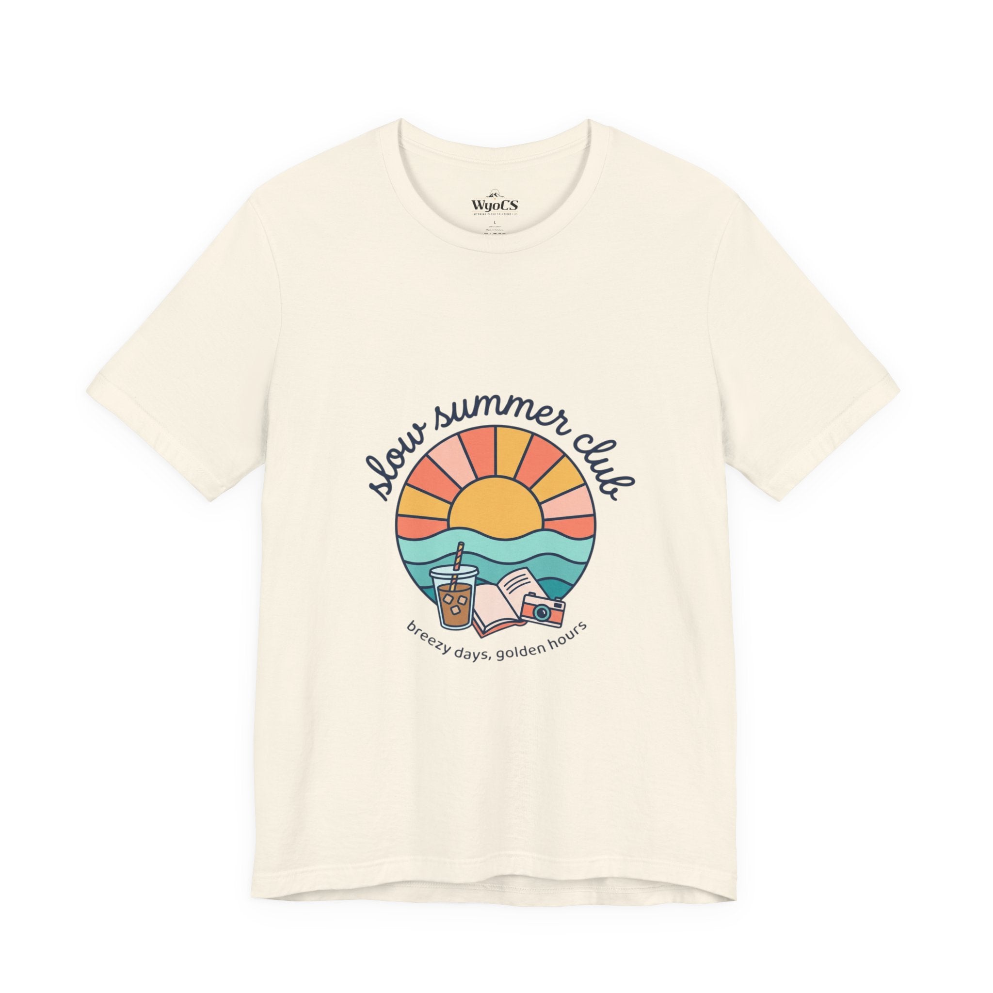 Sunny Summer Club Tee | summer aesthetic, coastal vibes, retro pastel