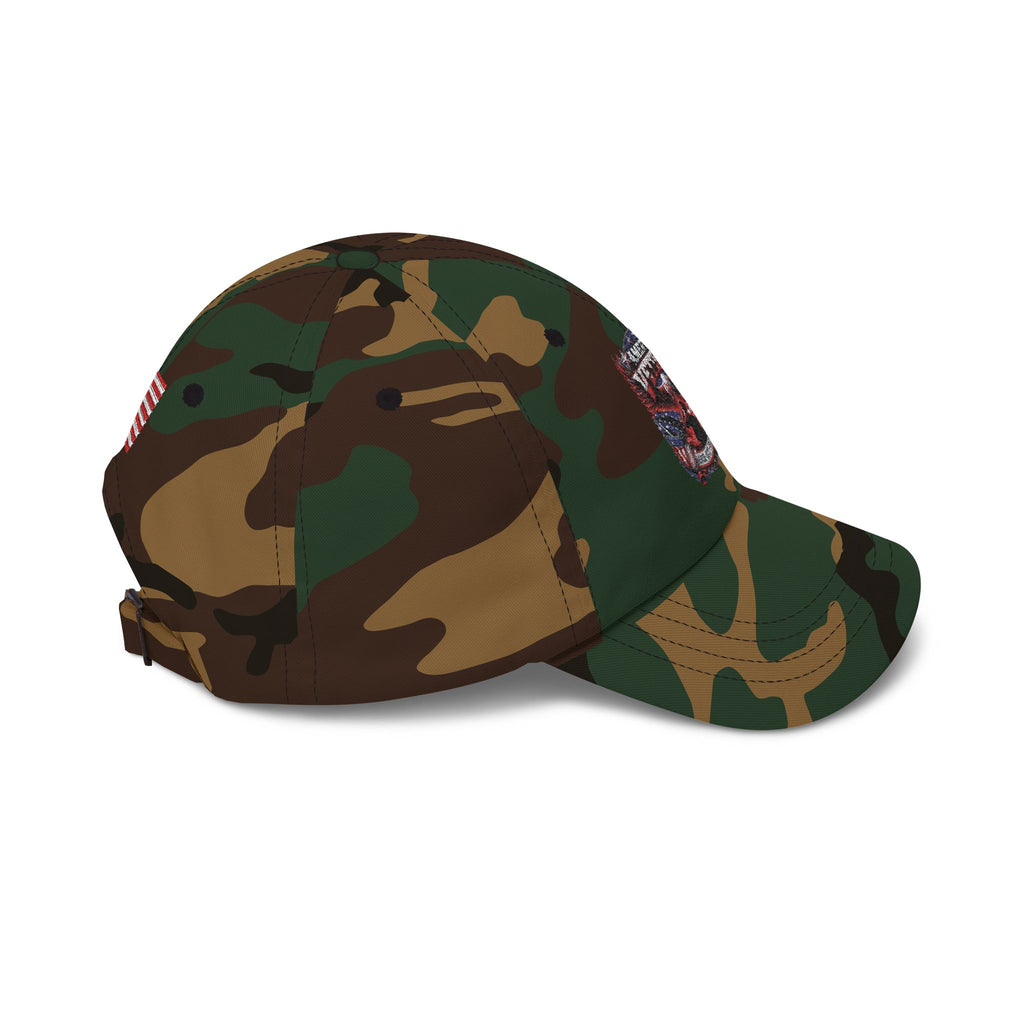 American Veteran Dad Cap - Patriotic Flag Embroidered Baseball Hat