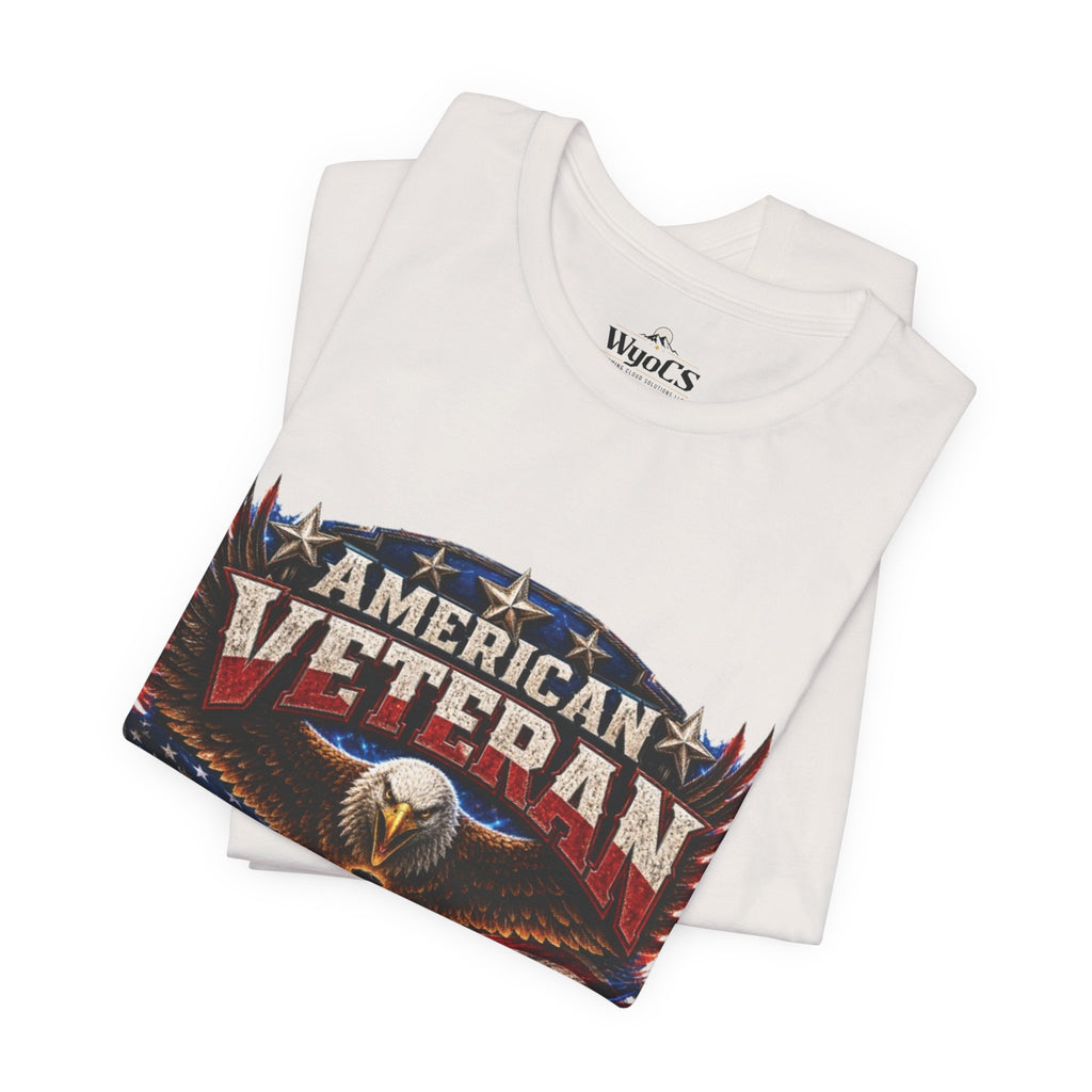 American Veteran T-Shirt - Honor Duty Freedom Patriotic Tee