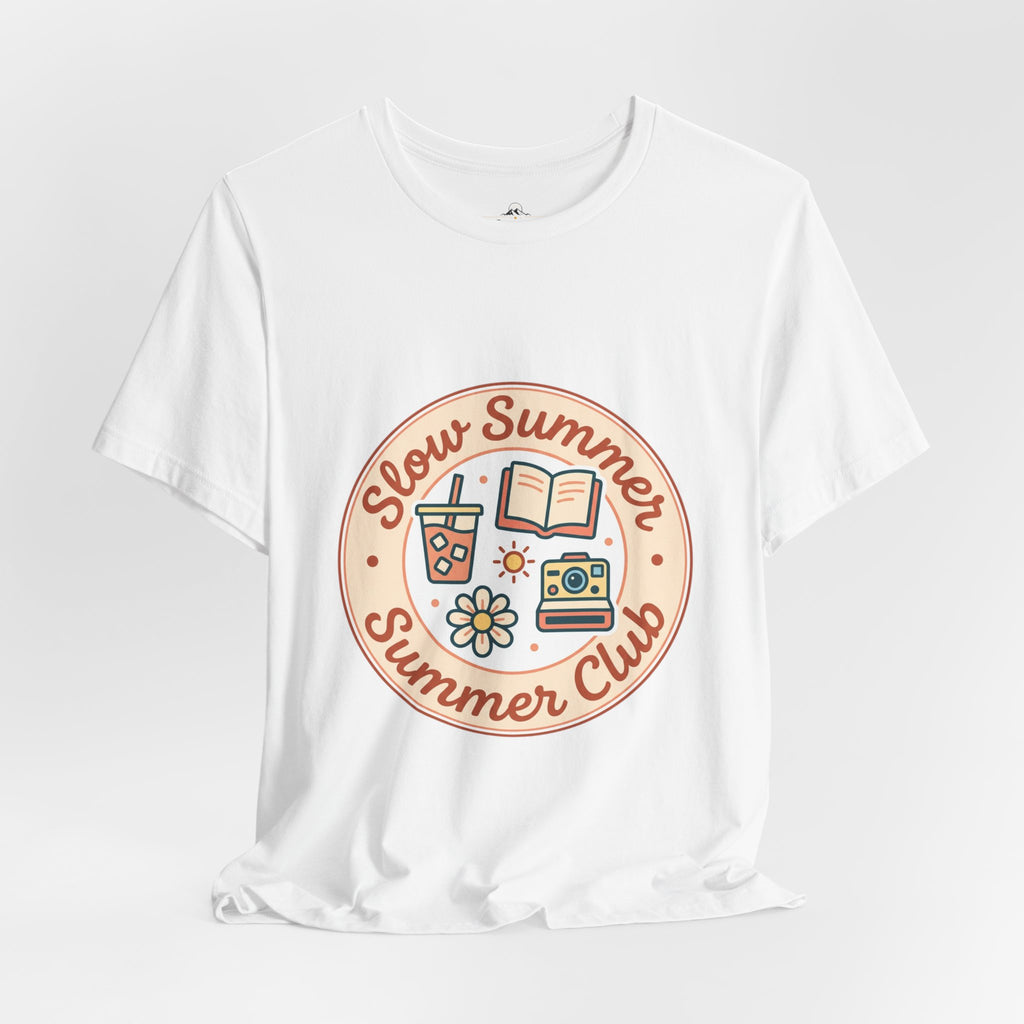 Slow Summer Club T-Shirt | summer aesthetic, pastel coastal vibes