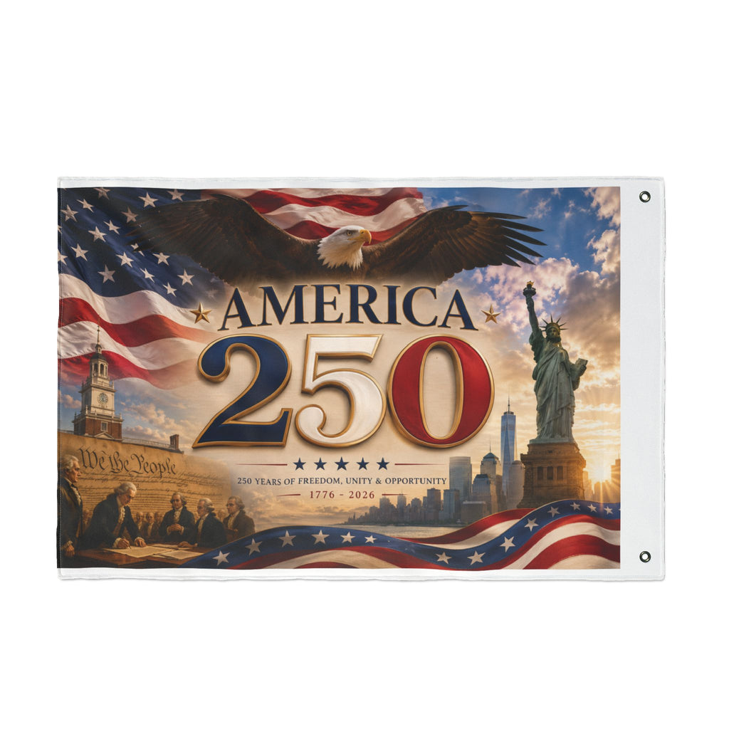 America 250 Commemorative Flag - Double-Sided 250th Anniversary Patriotic Banner