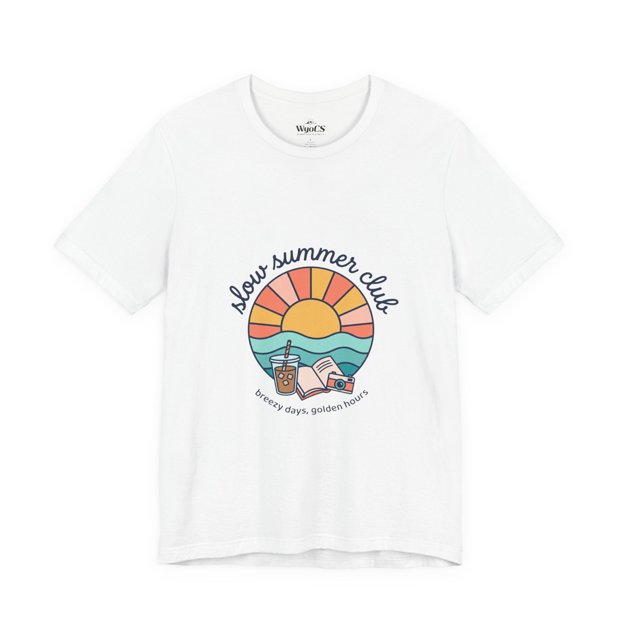 Sunny Summer Club Tee | summer aesthetic, coastal vibes, retro pastel