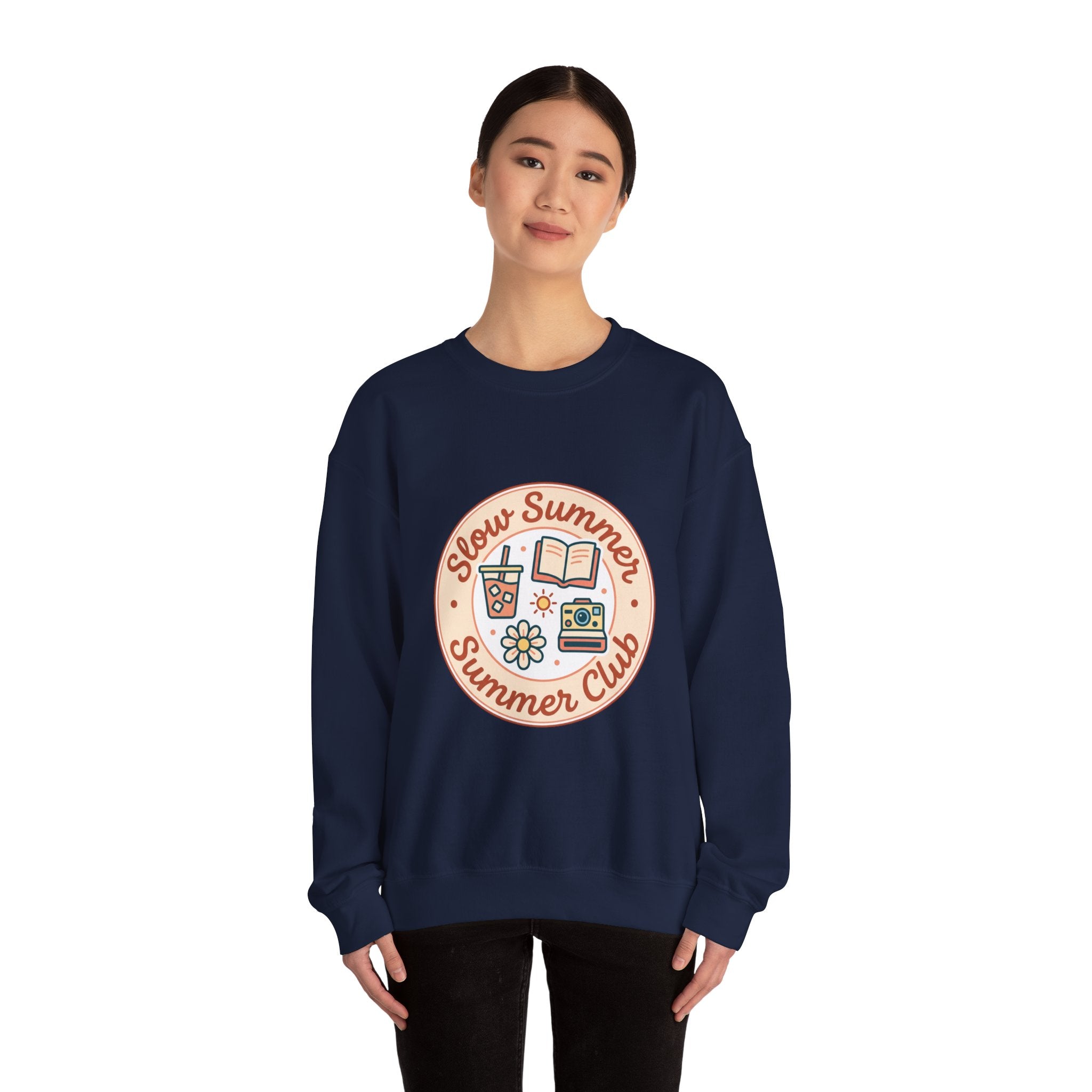 Slow Summer Club Sweatshirt | summer aesthetic, pastel coastal vibes