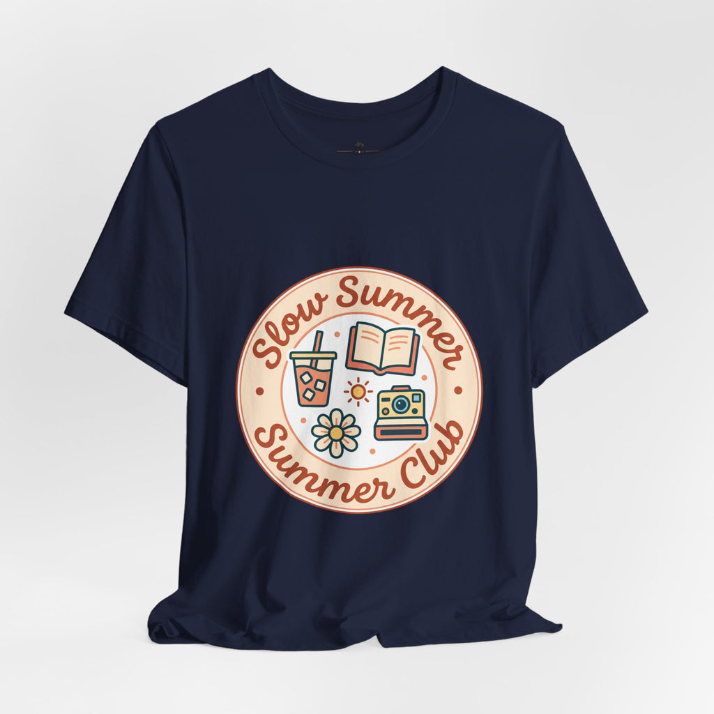 Slow Summer Club T-Shirt | summer aesthetic, pastel coastal vibes