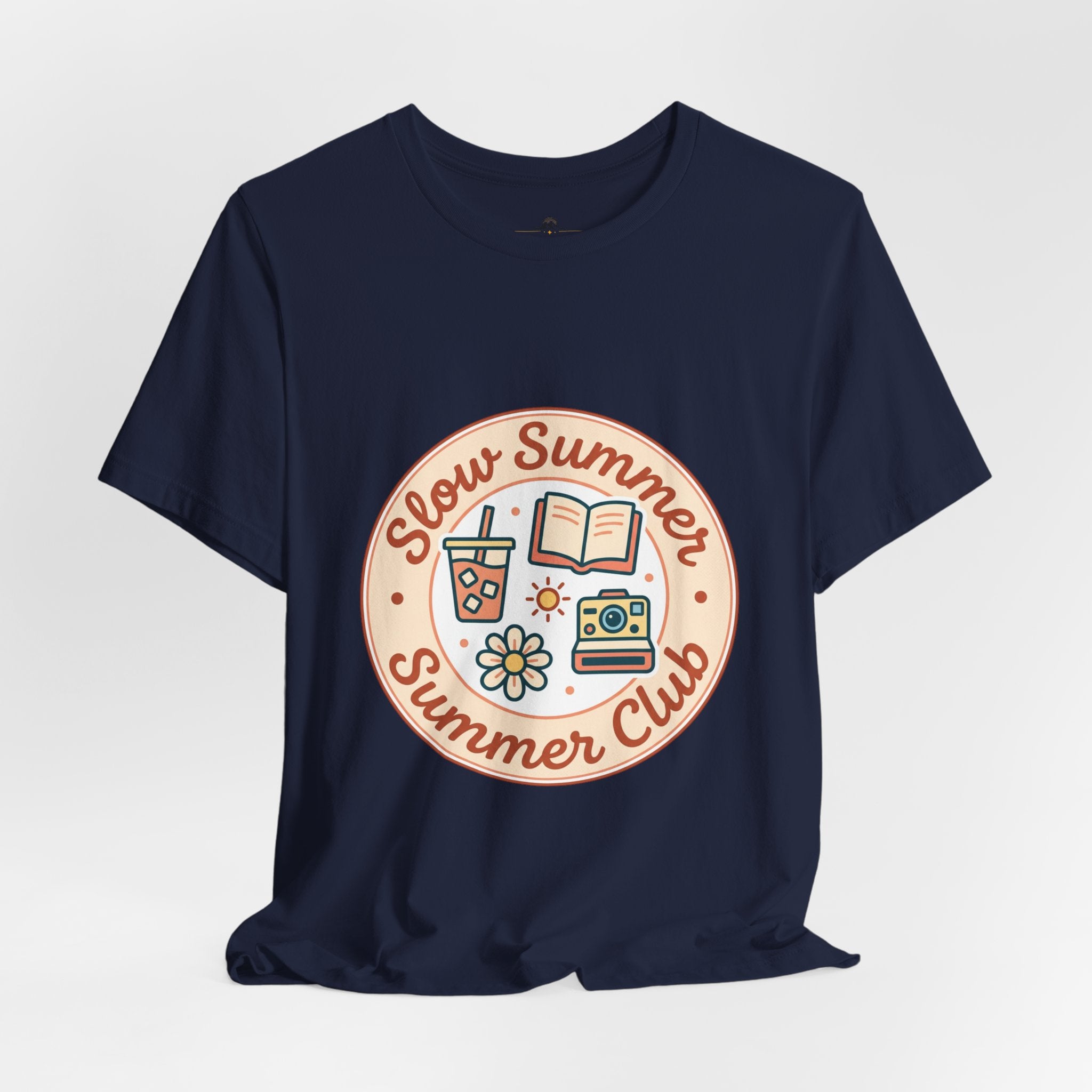 Slow Summer Club T-Shirt | summer aesthetic, pastel coastal vibes