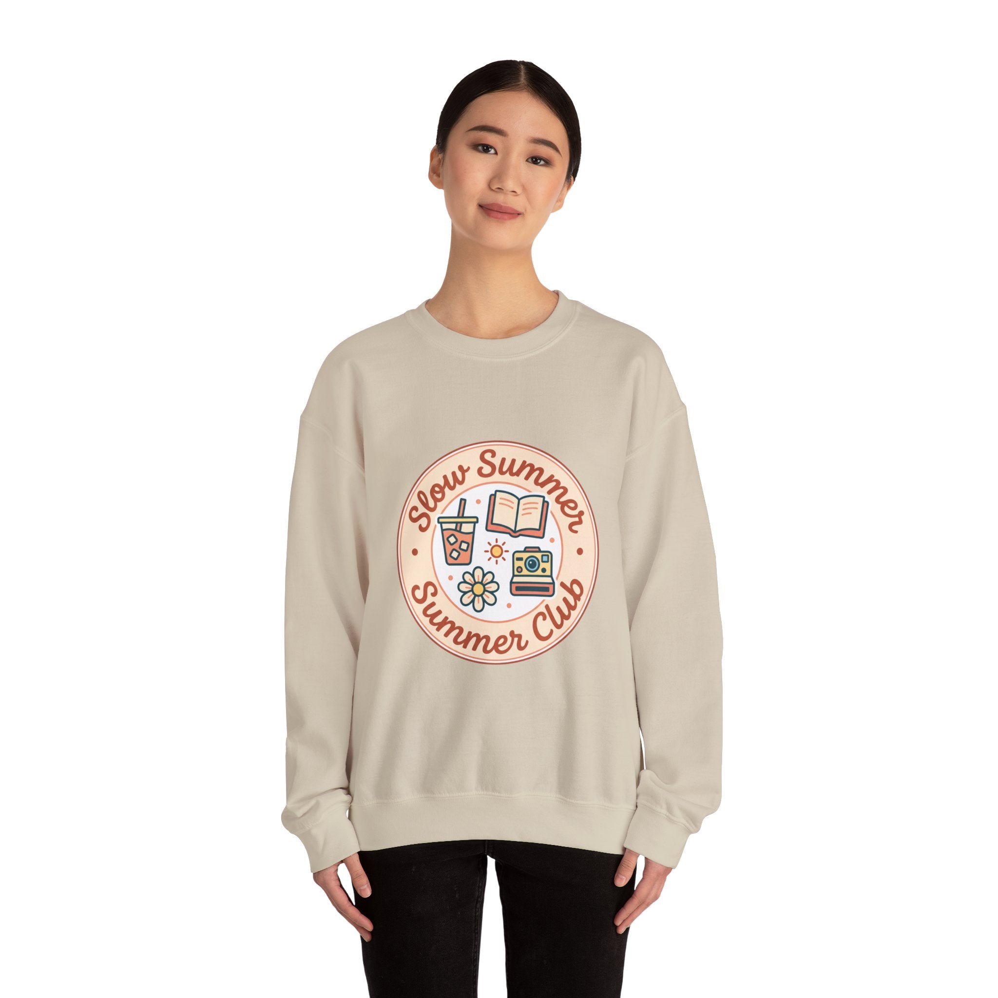 Slow Summer Club Sweatshirt | summer aesthetic, pastel coastal vibes