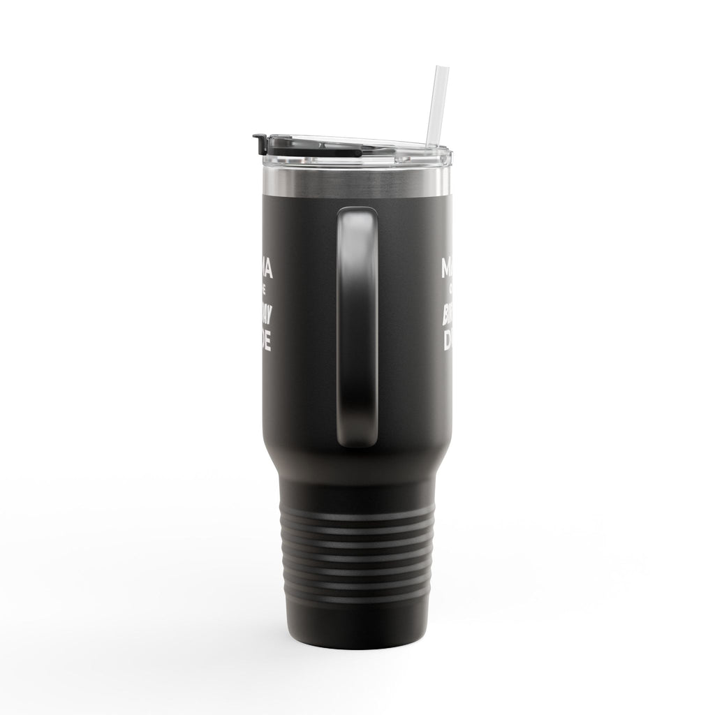 Mama of the Birthday Dude 40oz Insulated Travel Mug
