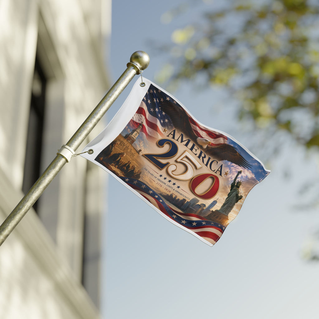 America 250 Commemorative Flag - Double-Sided 250th Anniversary Patriotic Banner