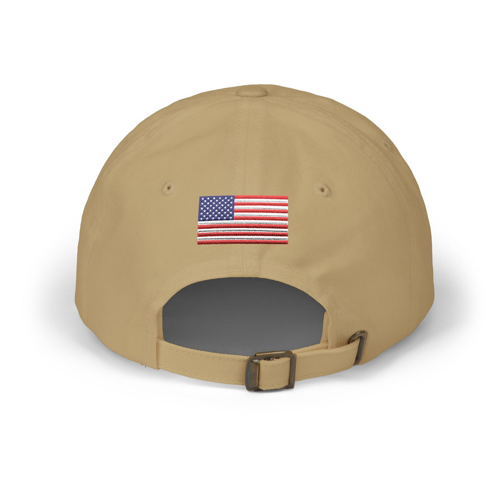 American Veteran Dad Cap - Patriotic Flag Embroidered Baseball Hat
