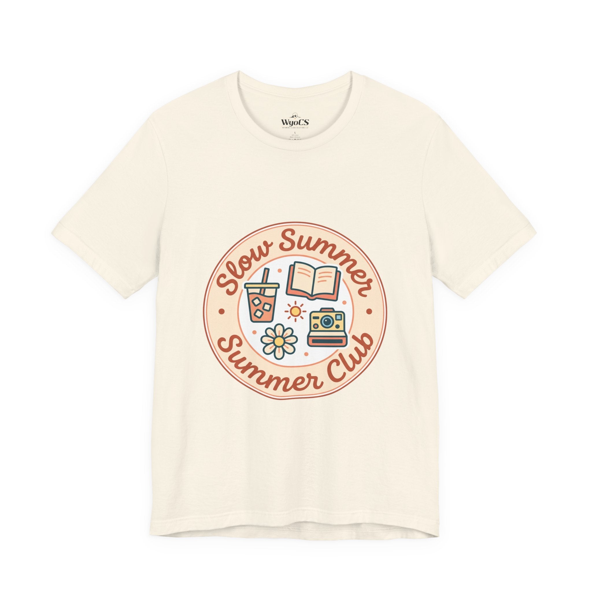 Slow Summer Club T-Shirt | summer aesthetic, pastel coastal vibes