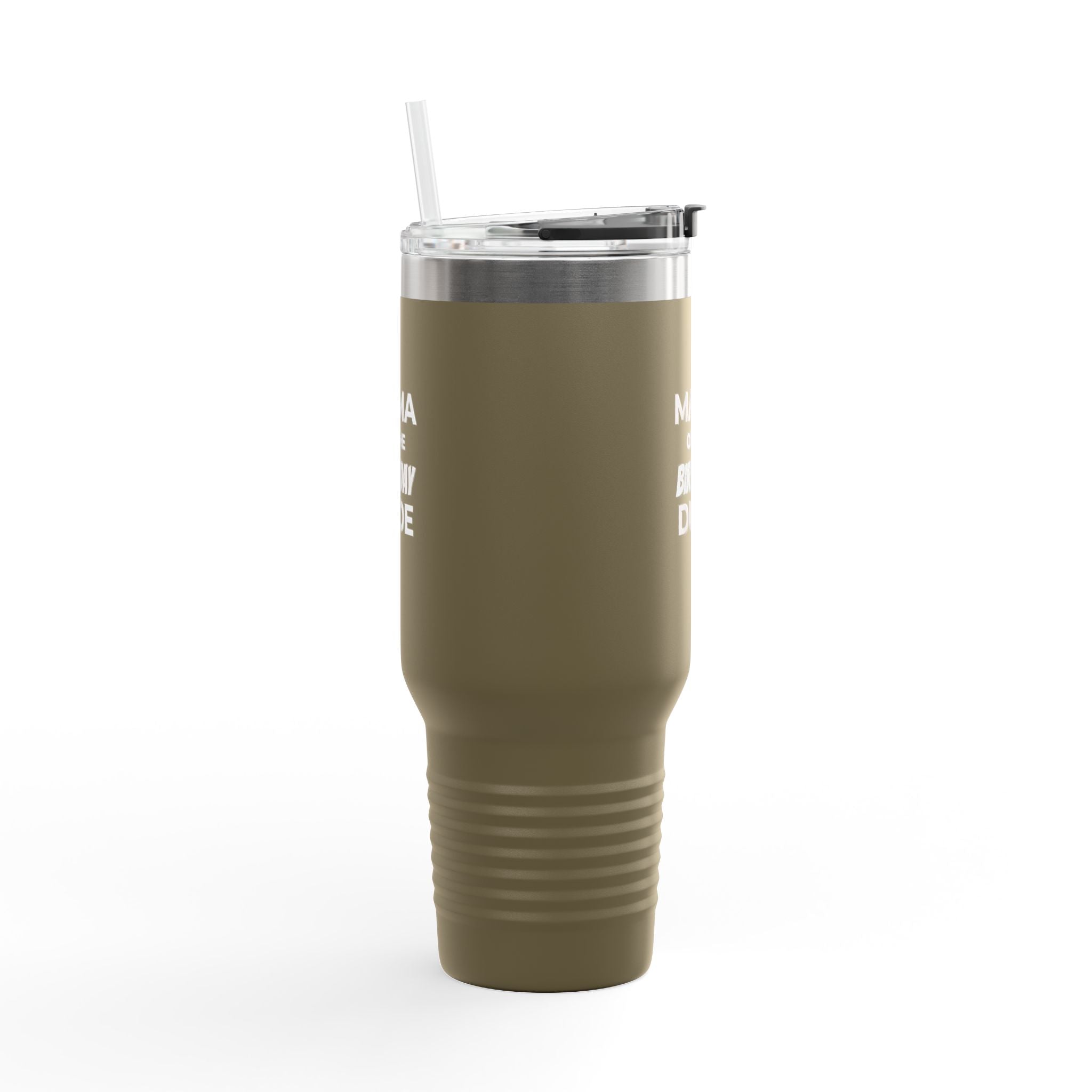 Mama of the Birthday Dude 40oz Insulated Travel Mug