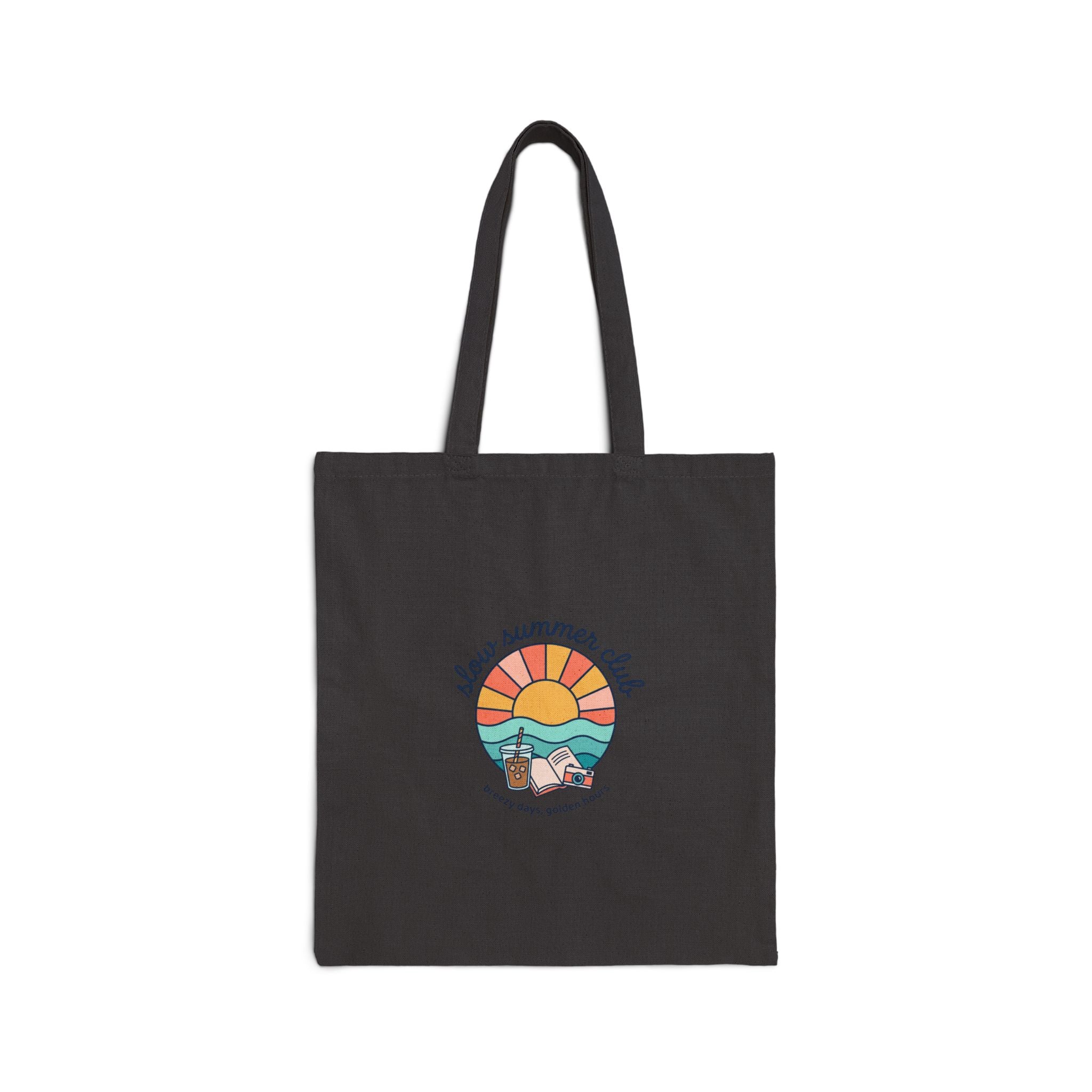 sunny retro seaside illustration Tote | summer aesthetic, coastal vibes