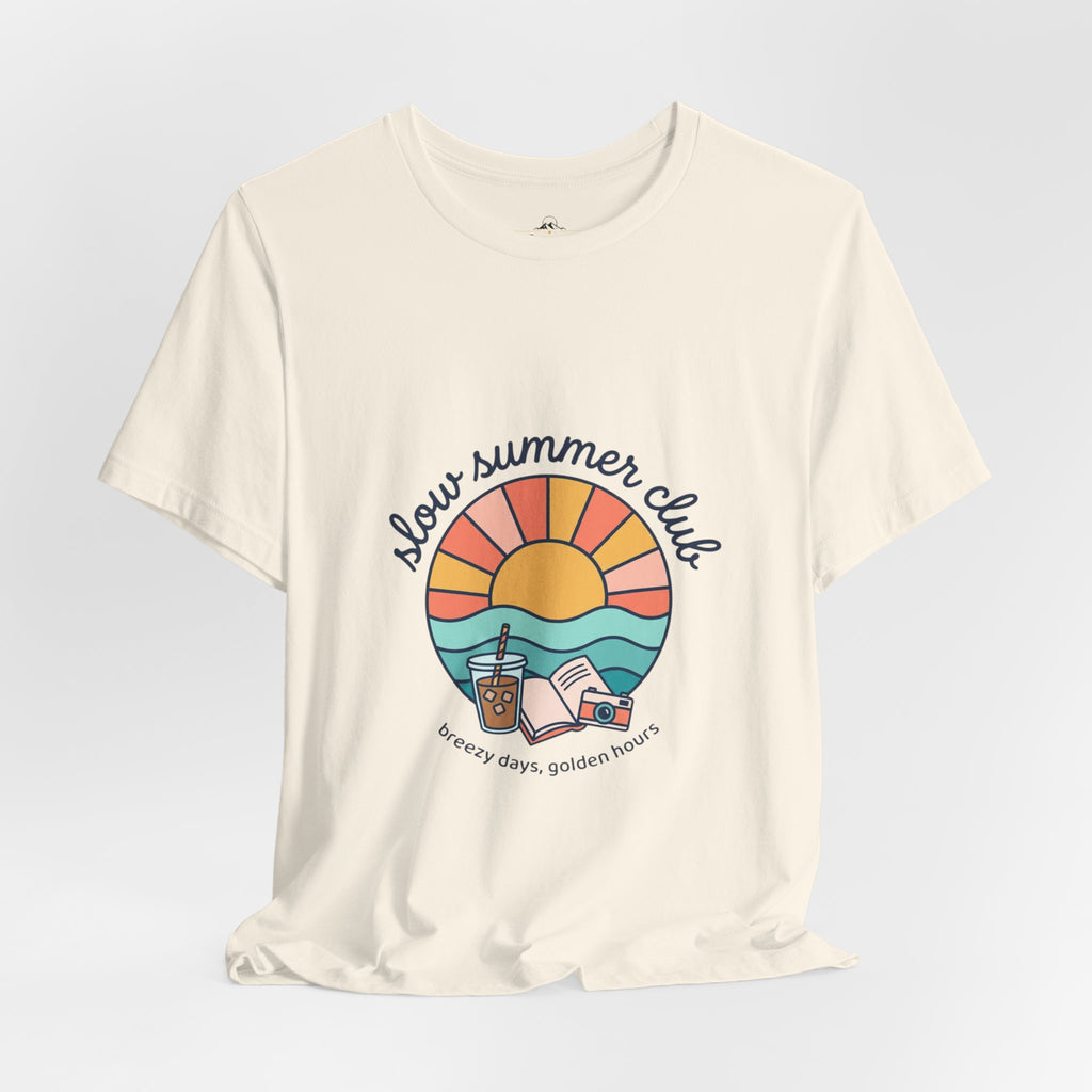 Sunny Summer Club Tee | summer aesthetic, coastal vibes, retro pastel