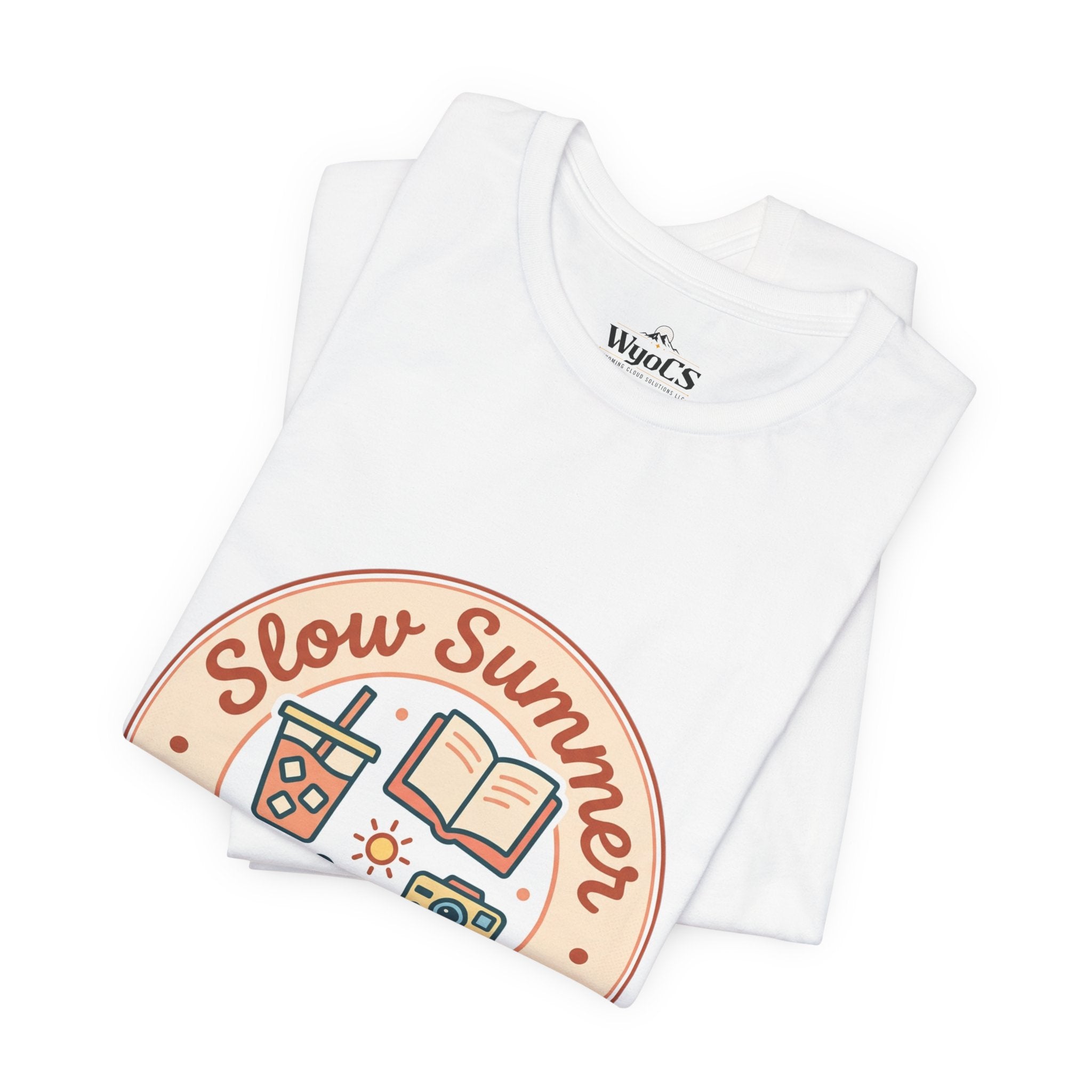 Slow Summer Club T-Shirt | summer aesthetic, pastel coastal vibes