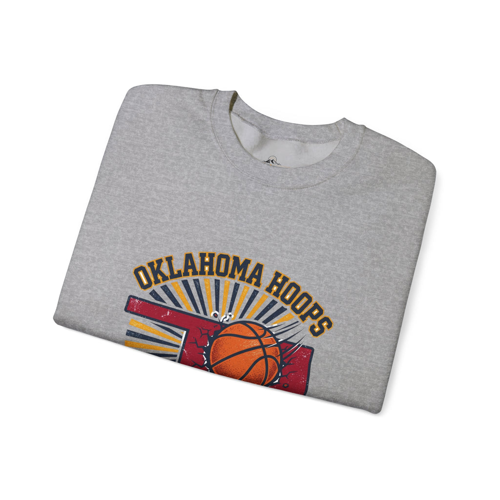 Oklahoma Hoops Crewneck Sweatshirt | Best in the West, OKC Pride, Vintage Distressed