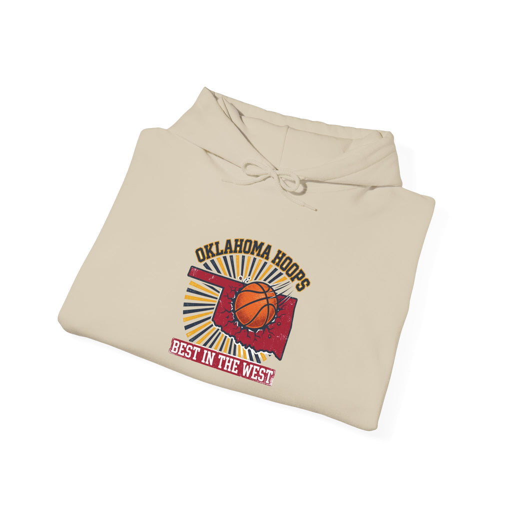 Oklahoma Hoops Hoodie | Oklahoma Basketball, Best in the West, Vintage Distressed
