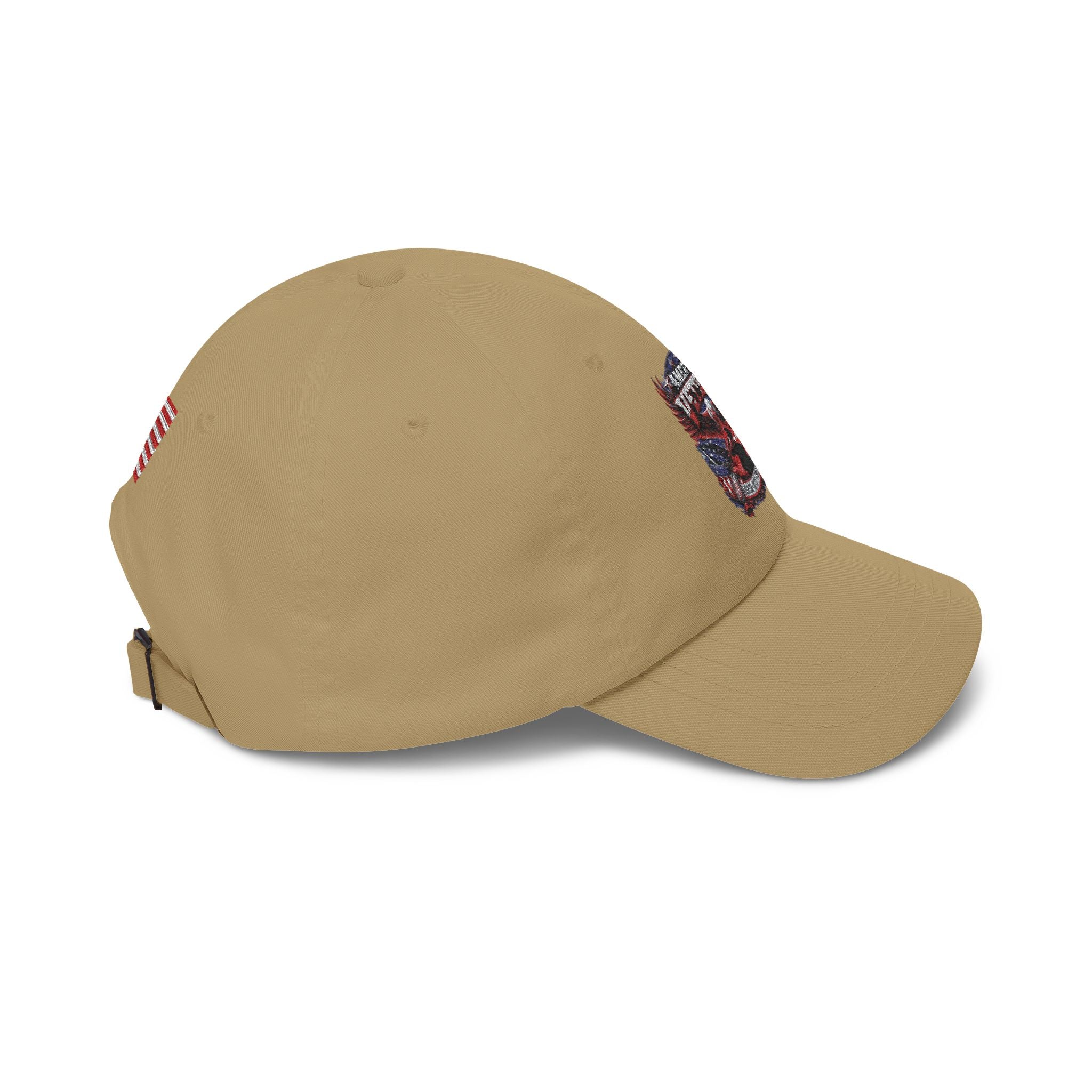 American Veteran Dad Cap - Patriotic Flag Embroidered Baseball Hat