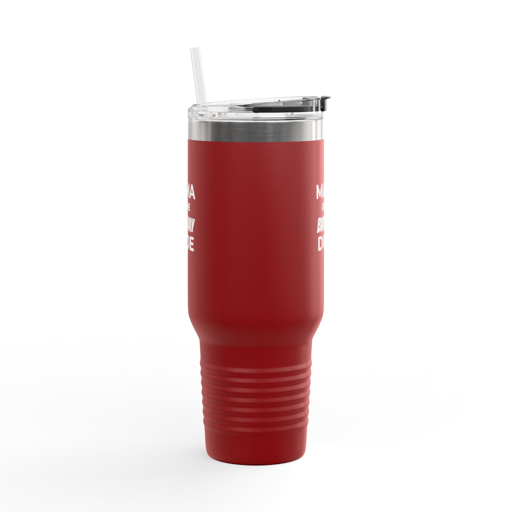 Mama of the Birthday Dude 40oz Insulated Travel Mug