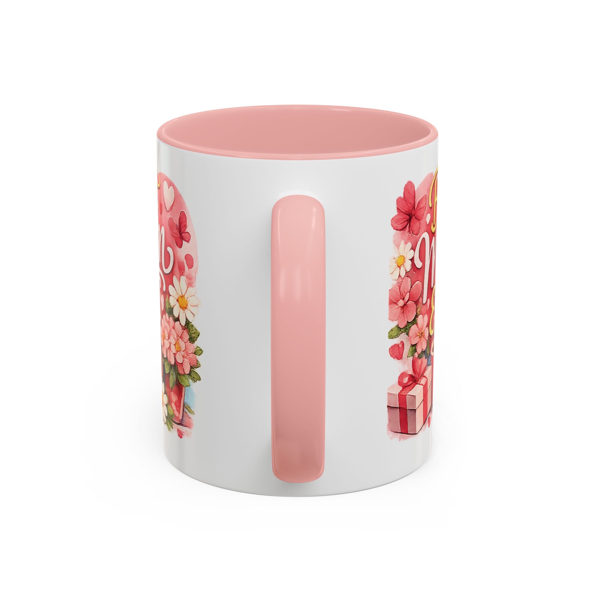 Mother's Day Coffee Mug - Happy Mother's Day Mom Gift with Floral Illustration (11/15oz)