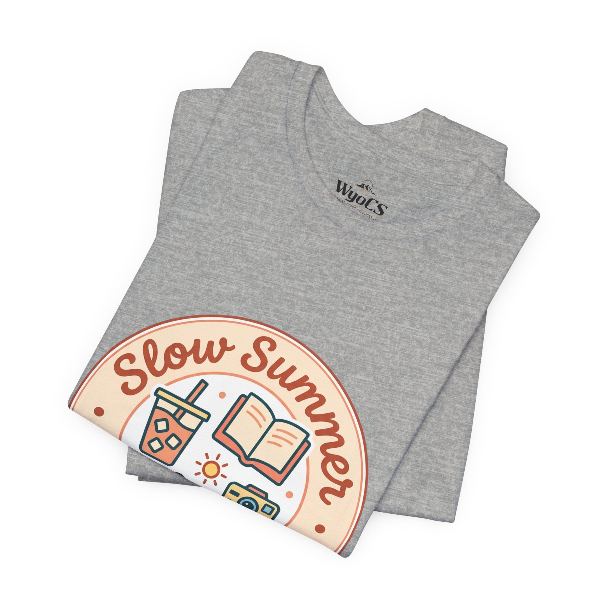 Slow Summer Club T-Shirt | summer aesthetic, pastel coastal vibes