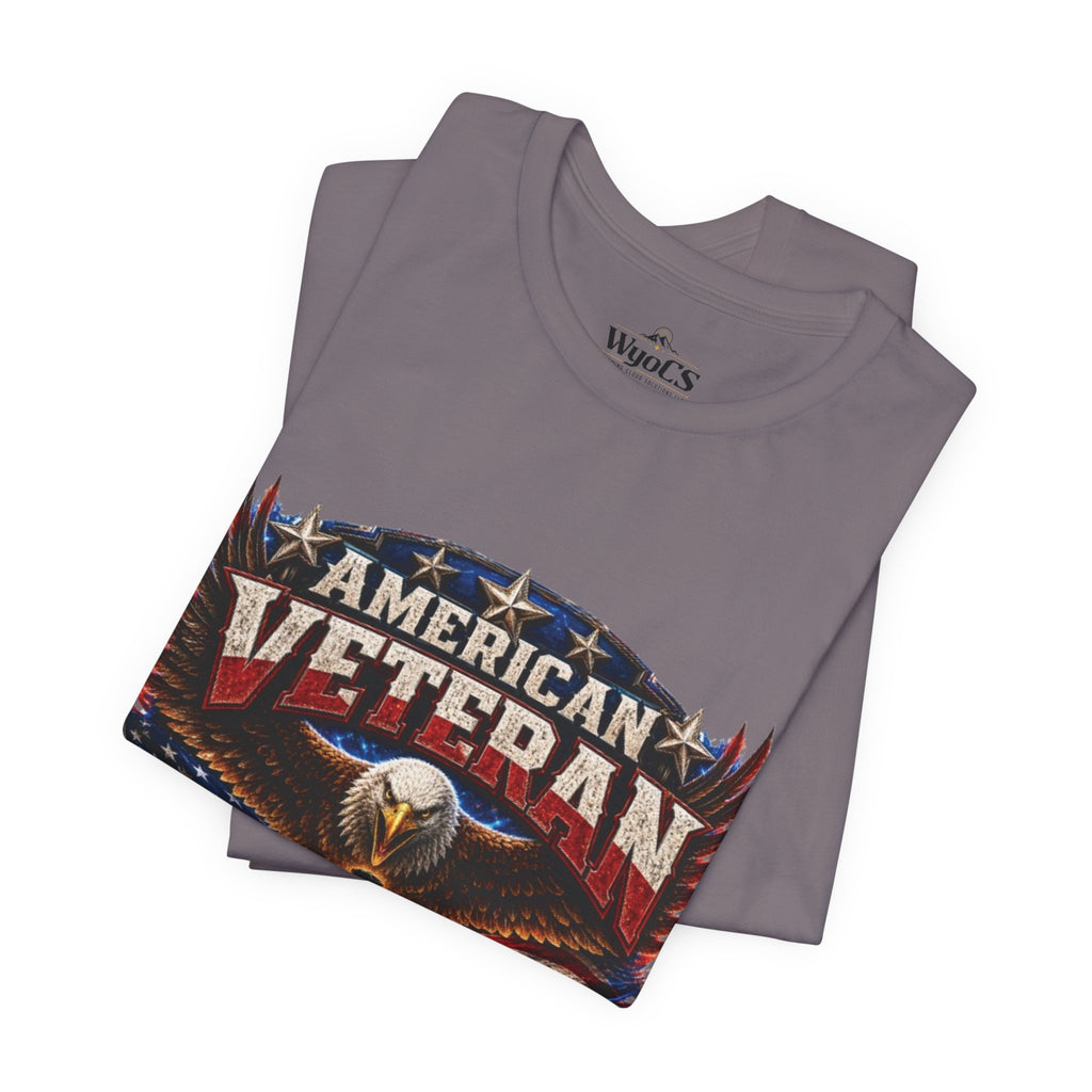 American Veteran T-Shirt - Honor Duty Freedom Patriotic Tee