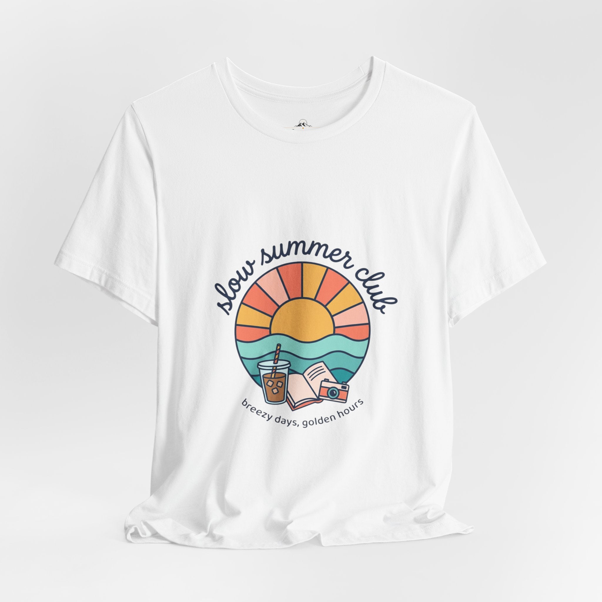 Sunny Summer Club Tee | summer aesthetic, coastal vibes, retro pastel
