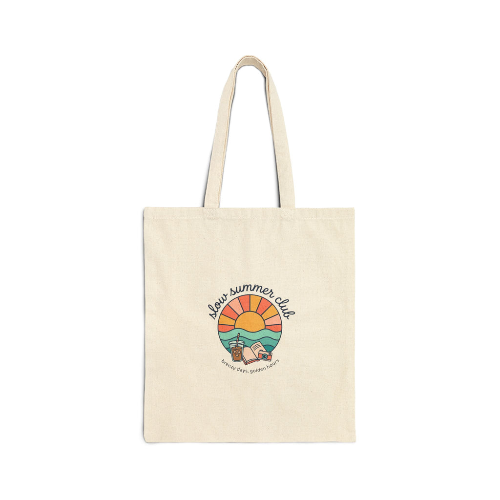 sunny retro seaside illustration Tote | summer aesthetic, coastal vibes