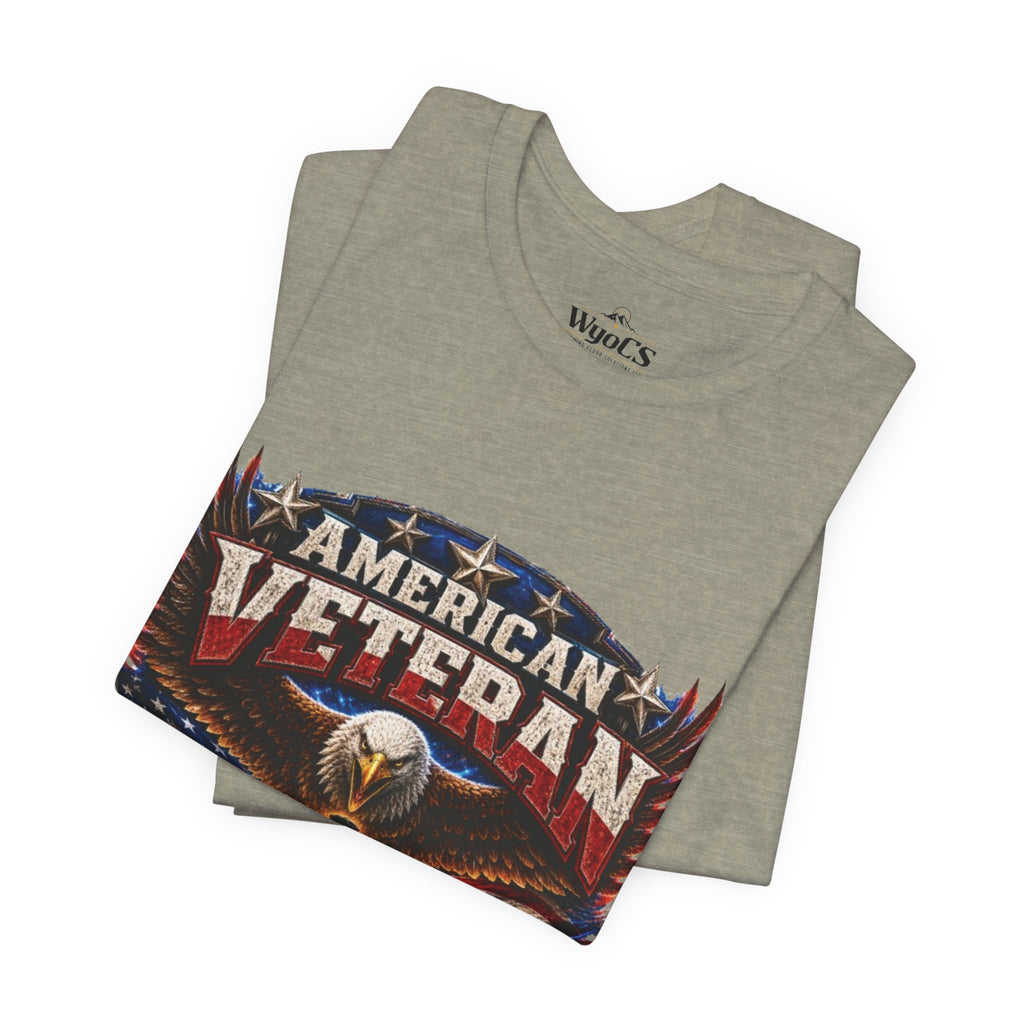 American Veteran T-Shirt - Honor Duty Freedom Patriotic Tee