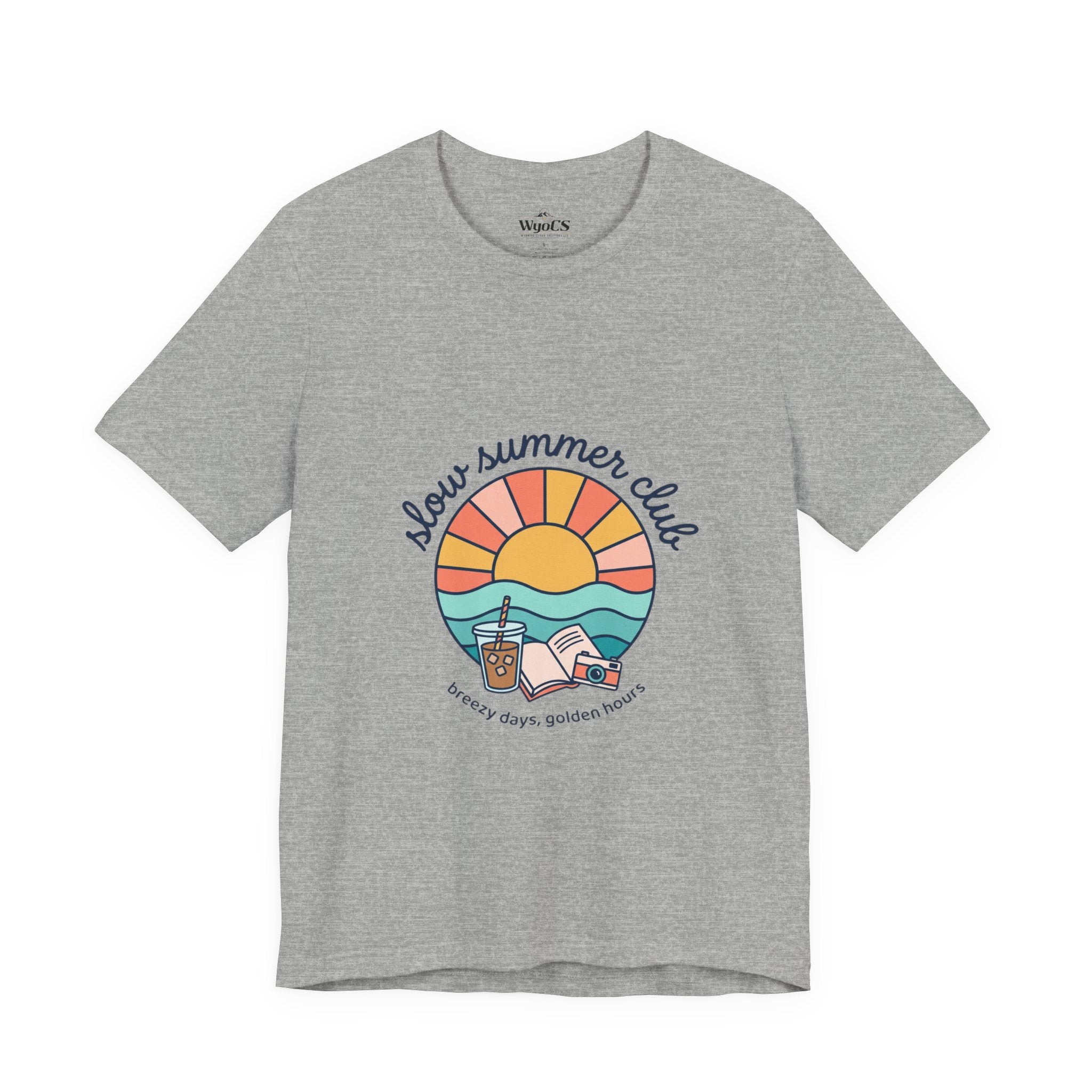 Sunny Summer Club Tee | summer aesthetic, coastal vibes, retro pastel