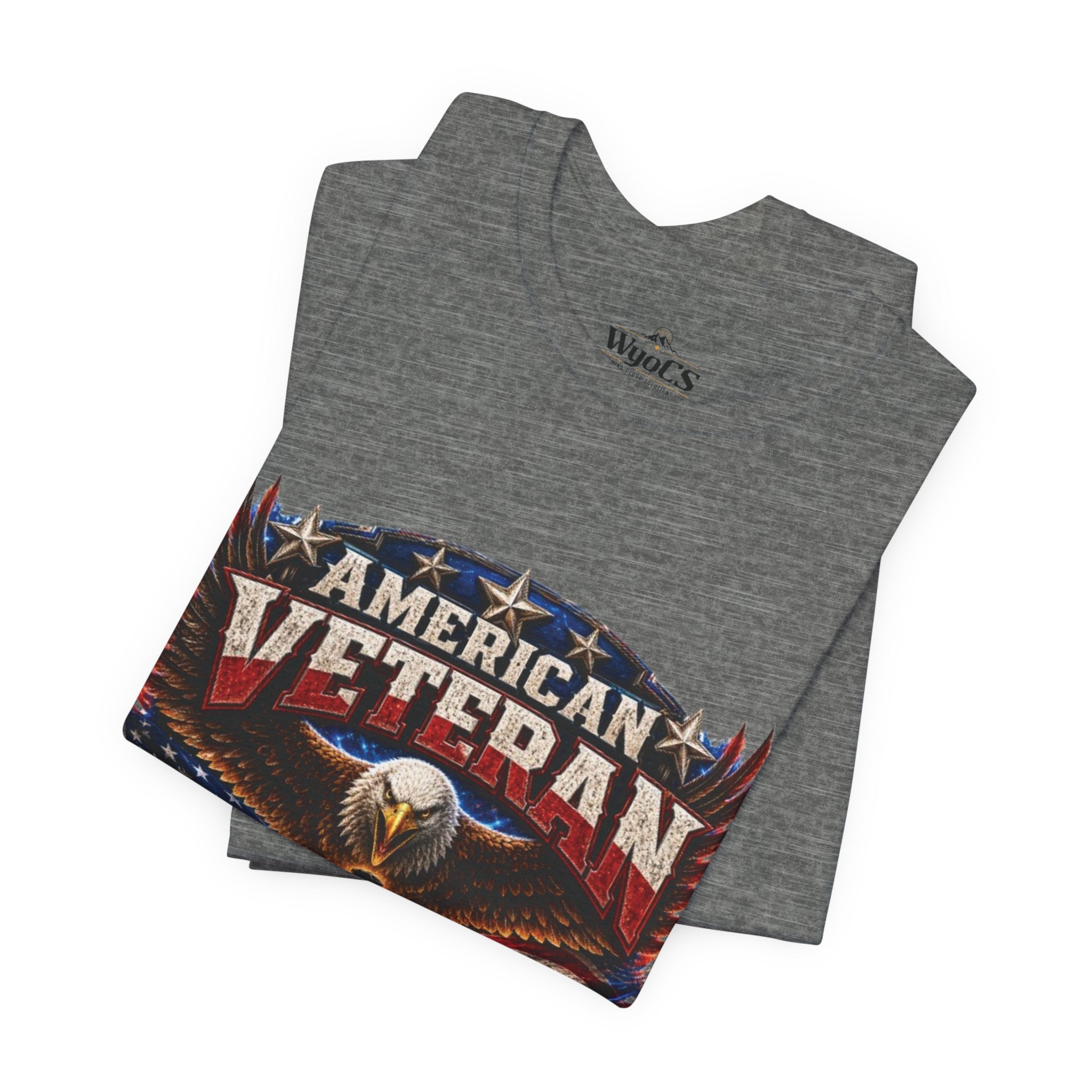 American Veteran T-Shirt - Honor Duty Freedom Patriotic Tee