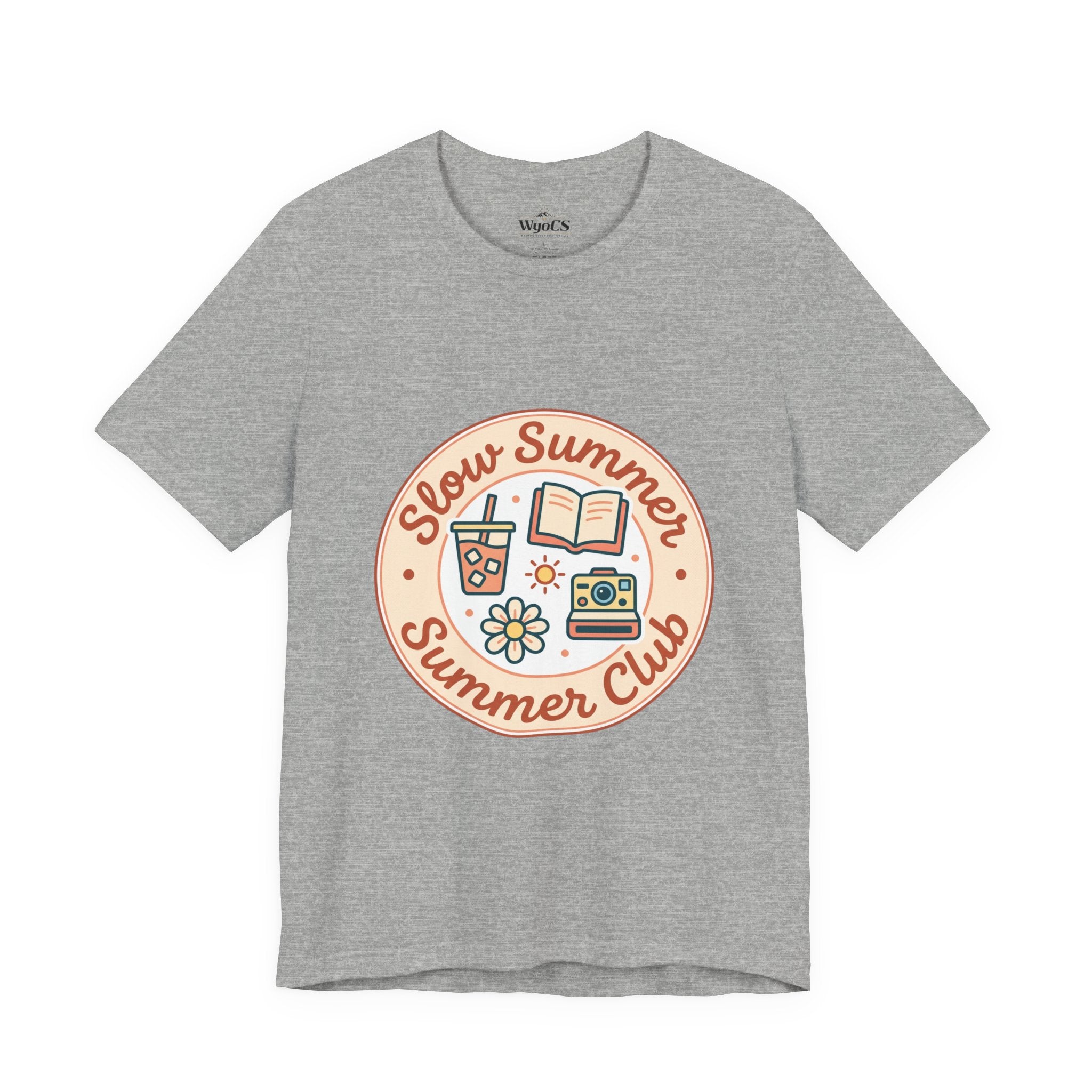 Slow Summer Club T-Shirt | summer aesthetic, pastel coastal vibes
