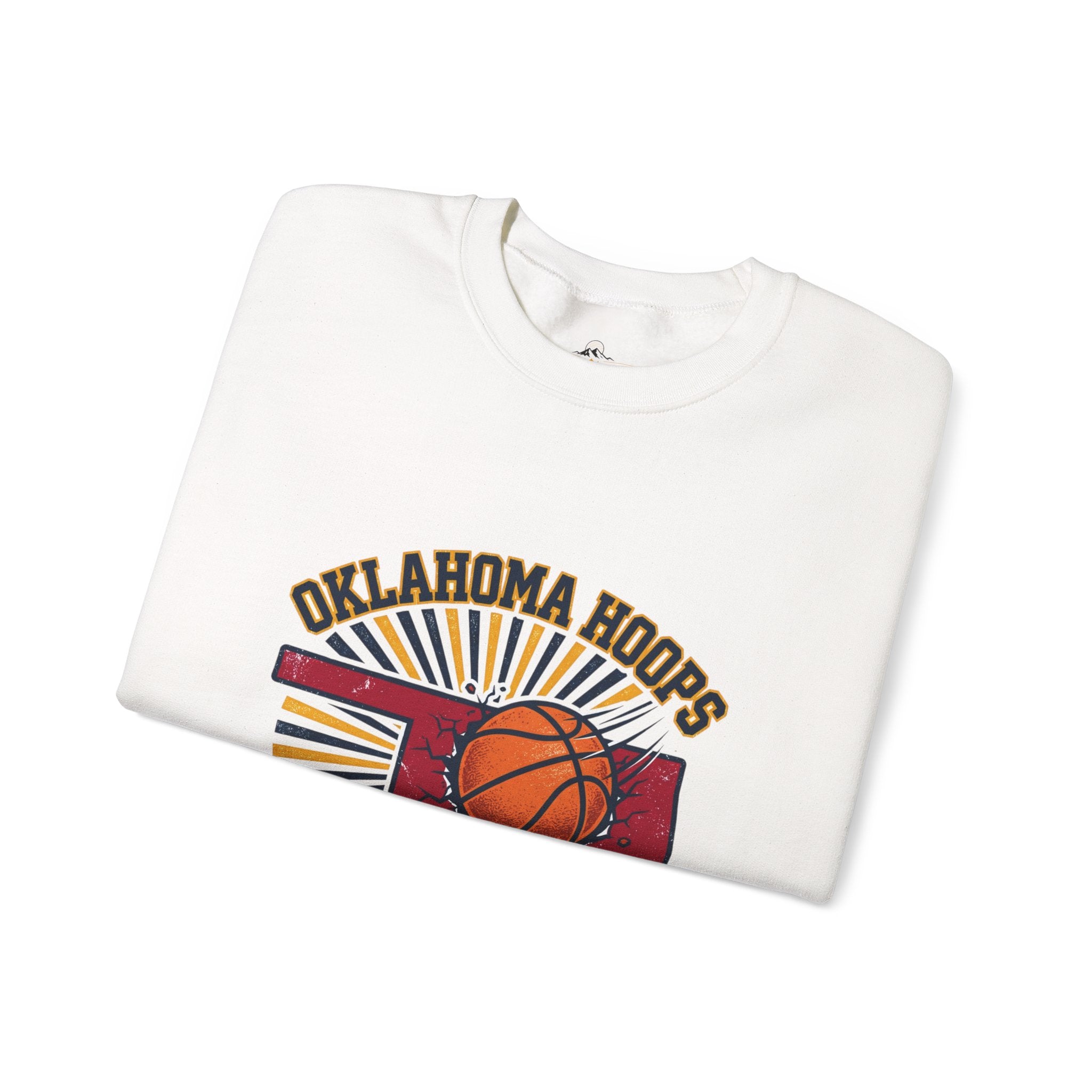 Oklahoma Hoops Crewneck Sweatshirt | Best in the West, OKC Pride, Vintage Distressed