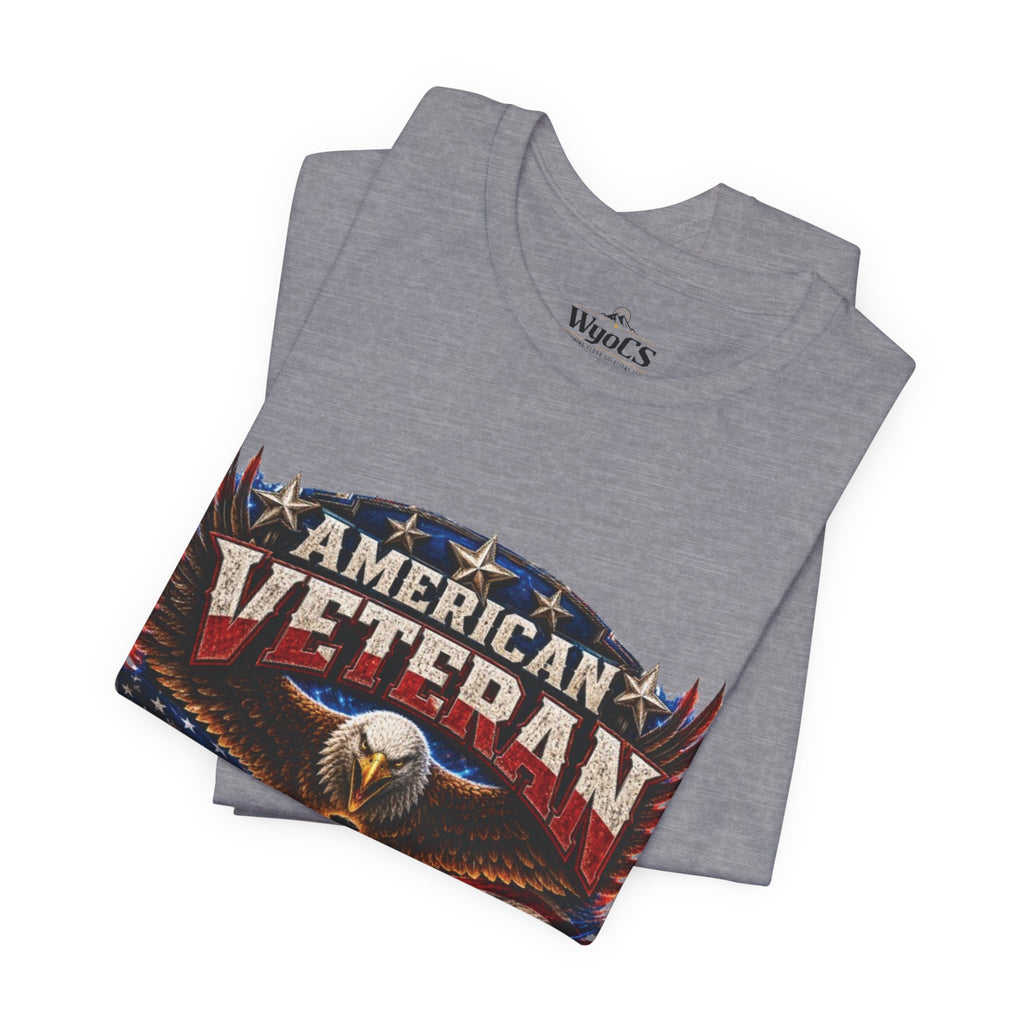 American Veteran T-Shirt - Honor Duty Freedom Patriotic Tee