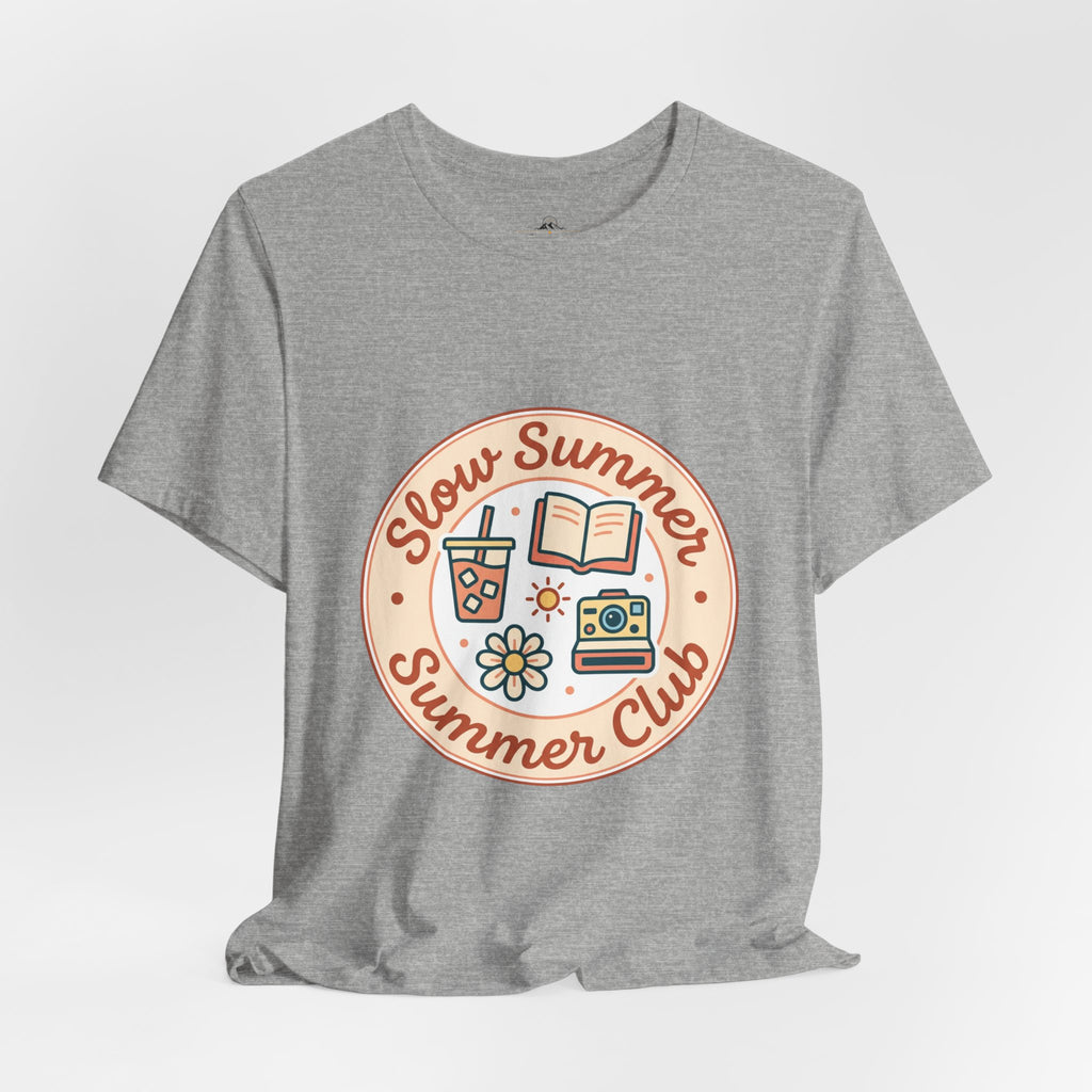 Slow Summer Club T-Shirt | summer aesthetic, pastel coastal vibes