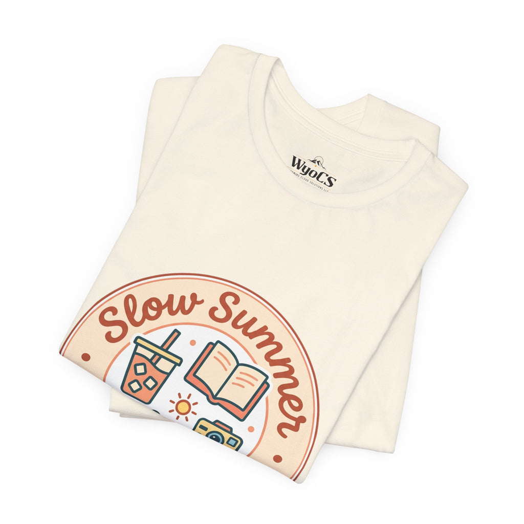 Slow Summer Club T-Shirt | summer aesthetic, pastel coastal vibes