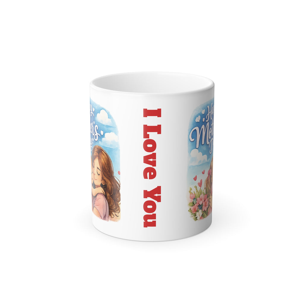 Color-Changing 'I Love You, Mom' Mug - 11oz Heat Reveal Gift