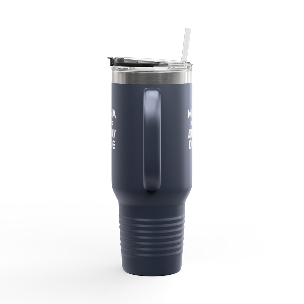 Mama of the Birthday Dude 40oz Insulated Travel Mug