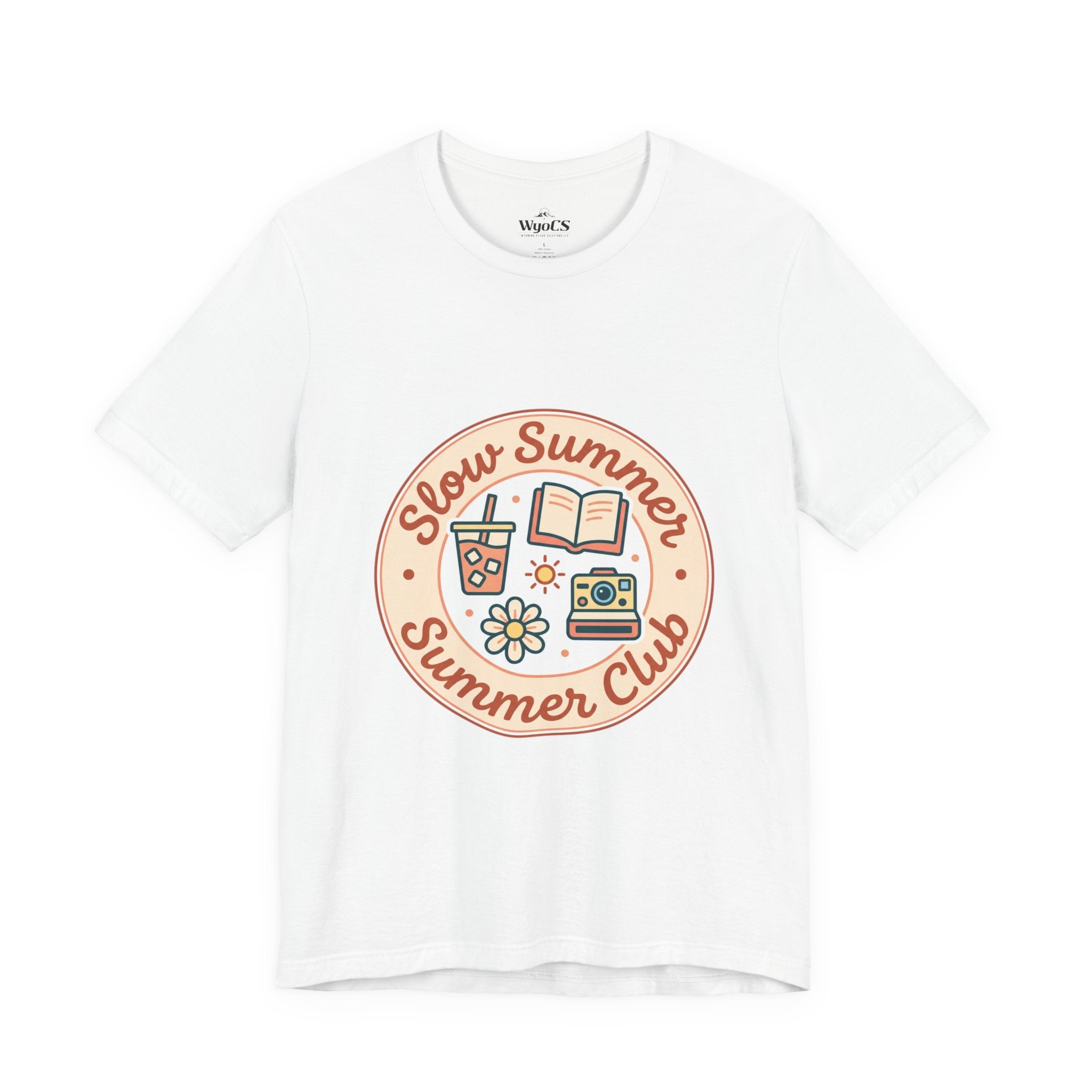 Slow Summer Club T-Shirt | summer aesthetic, pastel coastal vibes