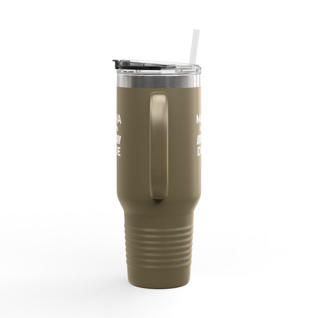 Mama of the Birthday Dude 40oz Insulated Travel Mug