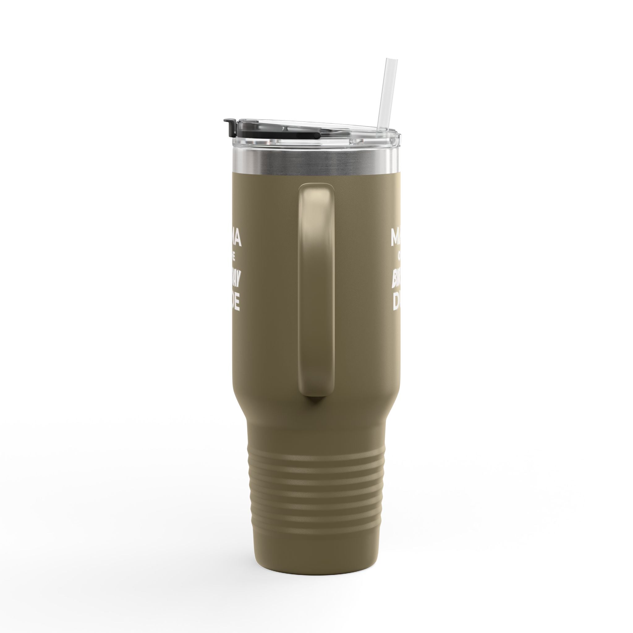 Mama of the Birthday Dude 40oz Insulated Travel Mug