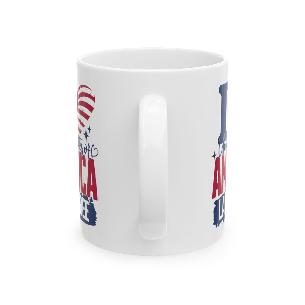 Patriotic 'Land of the Free' Ceramic Mug (11oz & 15oz)