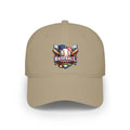 Baseball Emblem Low Profile Cap - Patriotic Baseball Hat